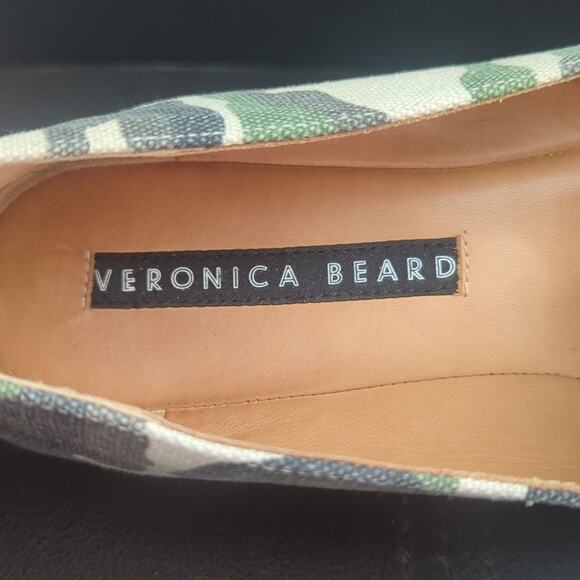 Veronica Beard Designer Griffin Camo Canvas Slide On Comfort Flats Loafers - Picture 7 of 7